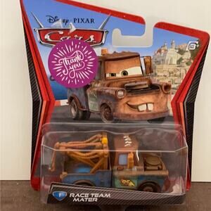 Disney Pixar 2010 Cars Movie Race Team Mater Tow Truck Toy